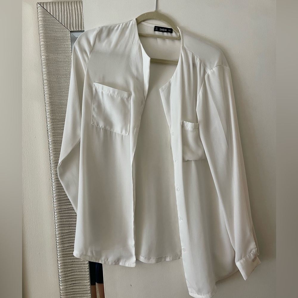 SHEIN Classic White Blouse